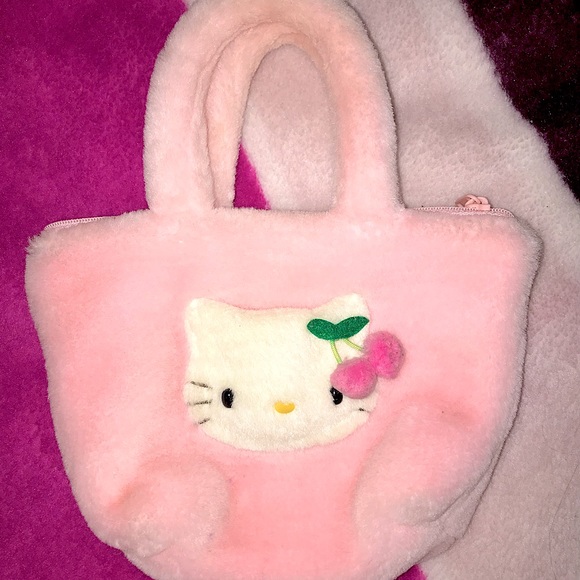 fluffy sanrio bags